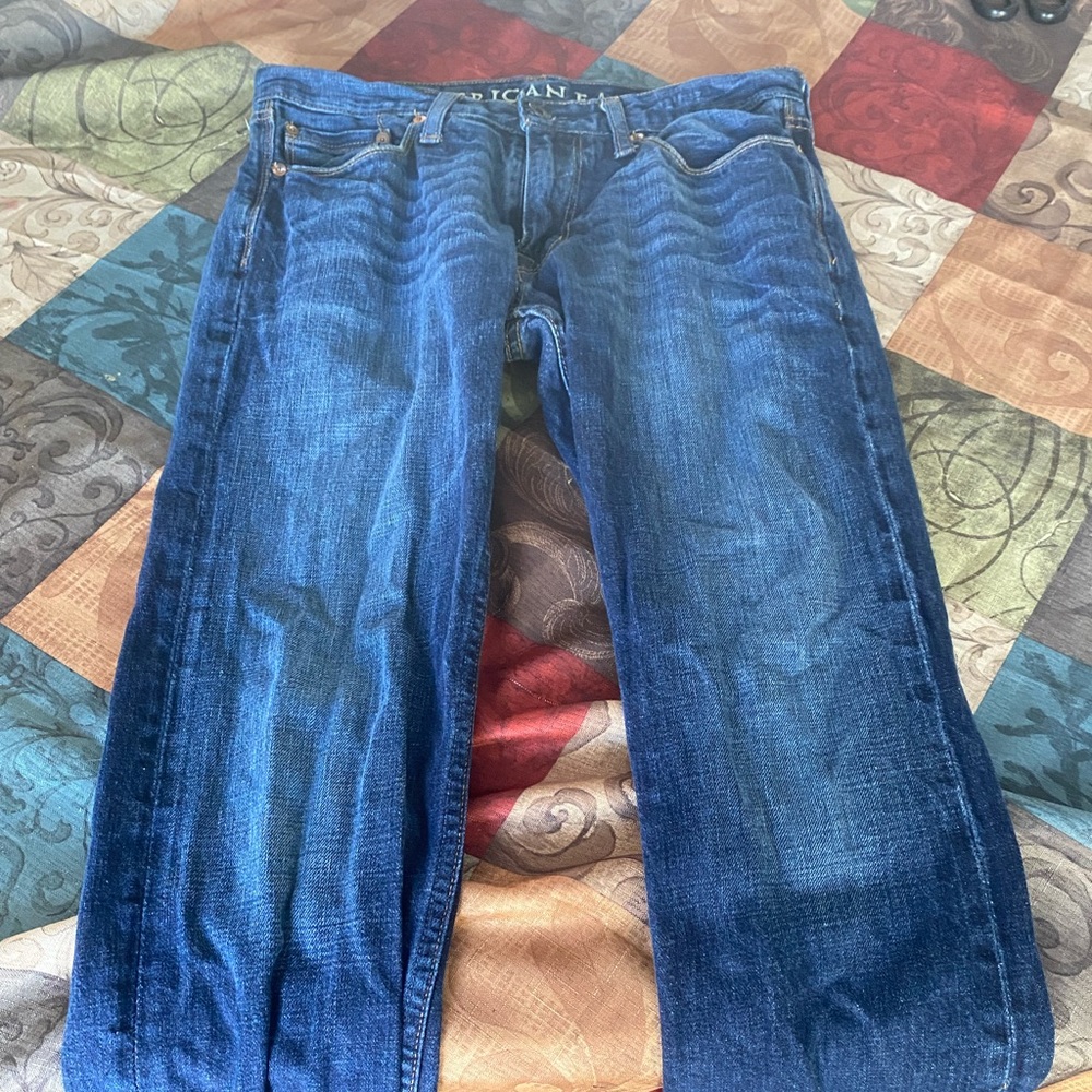 Navy Blue American Eagle Jeans